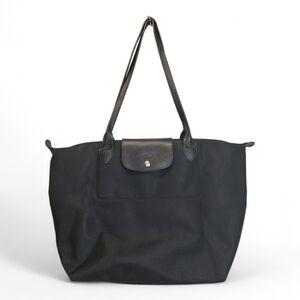 Longchamp Le Pliage Original L Tote bag - Black w/ Blk Handle Large